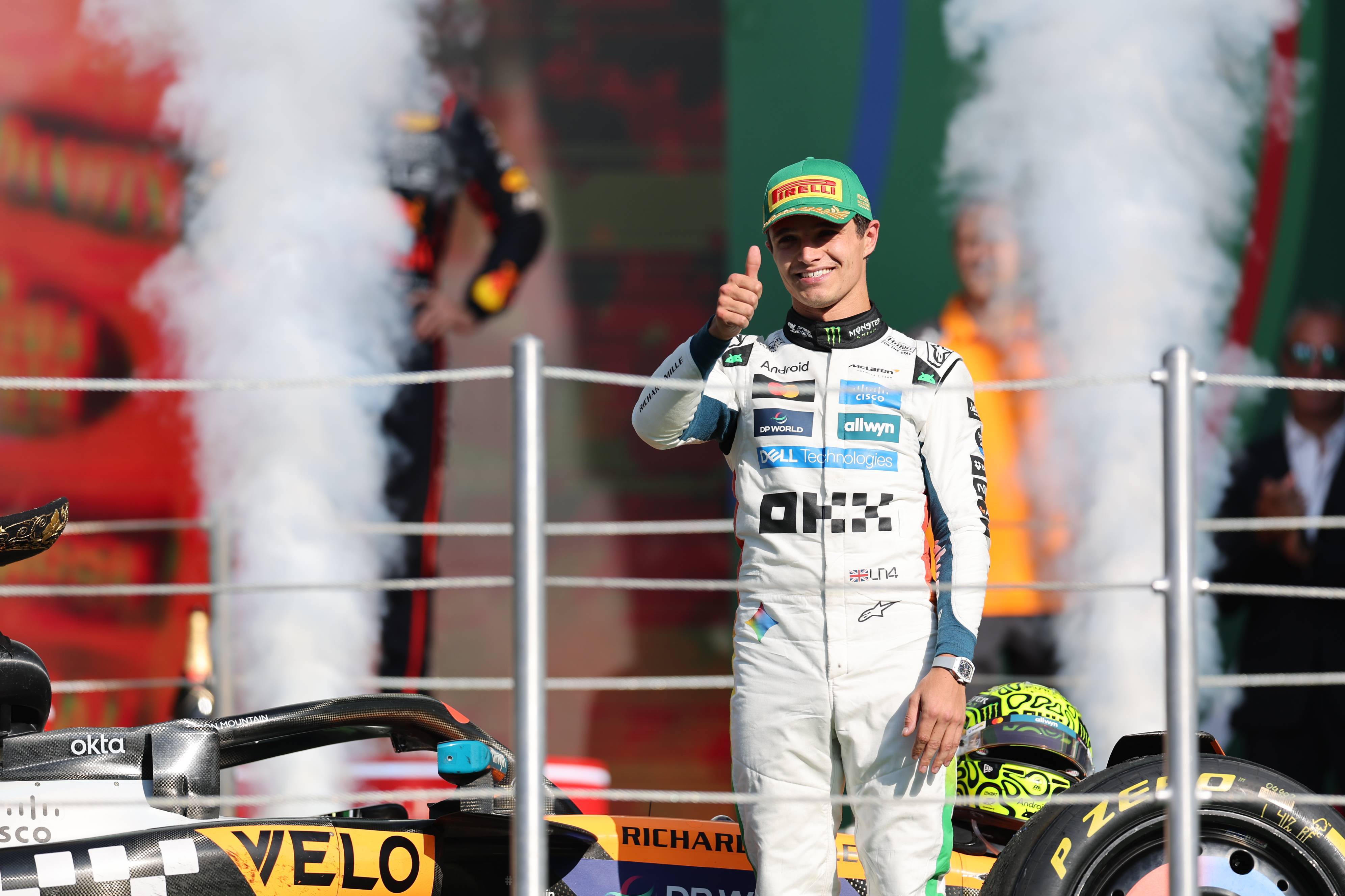 迈凯伦力克红牛车队，诺里斯统治全场的简单介绍